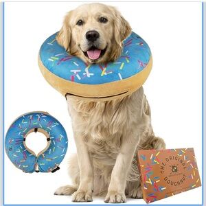 Blue and Tan Doughnut Dog Collar